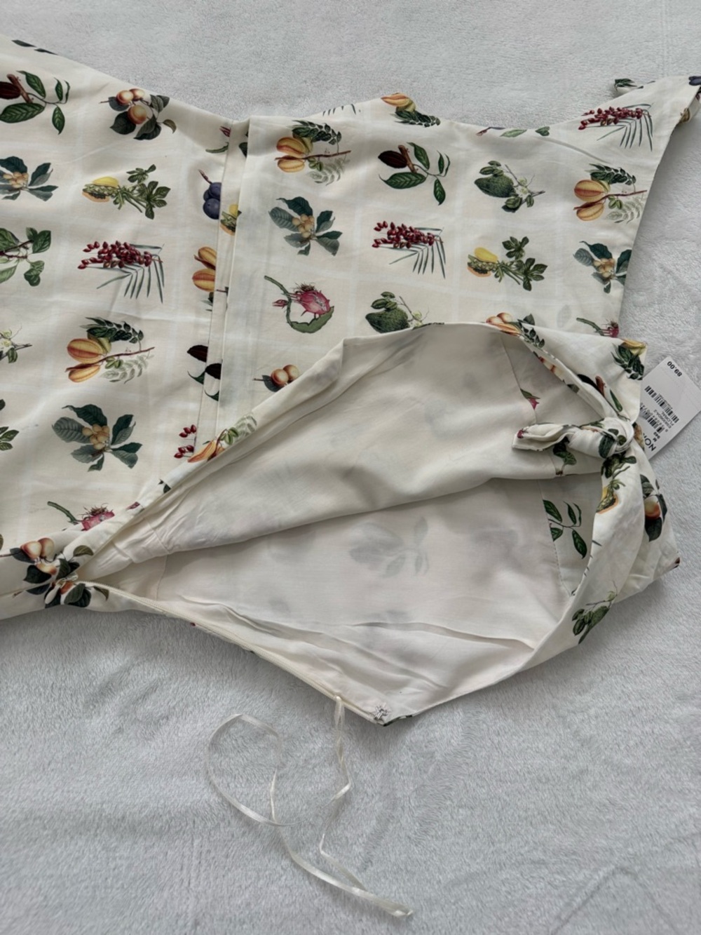 Petal & Pup One Shoulder Floral Mini Dress Cream NWT M Cottagecore Summer - Picture 11 of 14